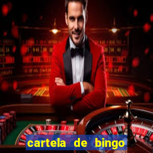 cartela de bingo cha de bebe